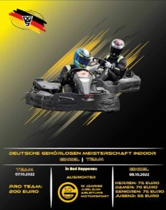 Read more about the article DGM-Kart Indoor Einzel und Teamrennen Bad Rappenau 07.10.2022 – 08.10.2022